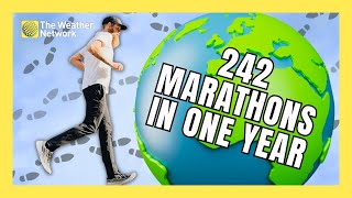 Canadian Runs 242 Marathons in ONE YEAR Aims for Guiness World Record [upl. by Airtal]