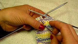 Fix a Dropped Stitch in Stockinette Knitting [upl. by Reema177]