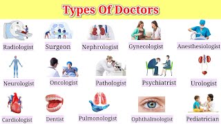 Types Of Doctors  22 Types of Specialist Doctors  Doctor Names [upl. by Burn737]