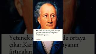 Goethe  Yetenek ve karakter nasıl ortaya çıkarfelsefe [upl. by Oirasec]