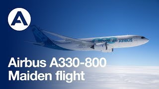 Airbus A330800 performs its first flight [upl. by Amihc]