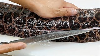 Japanese Street Food  GIANT MORAY EEL Sashimi Okinawa Seafood Japan [upl. by Elleron]