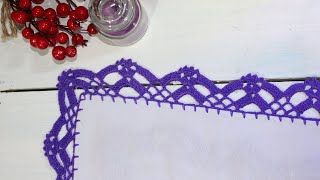 Puntilla para servilleta tejida a crochet  2 [upl. by Ajak769]