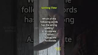 Spelling Time 339 spelling englishlearning englishvocabulary questions quiz [upl. by Aelegna]