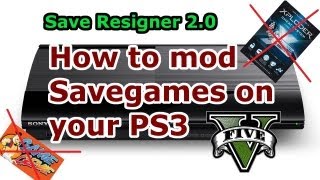 How to MOD Savegames on PS3  Save Resigner 20  Full Tutorial HD [upl. by Frieda586]