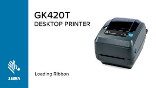 Loading Ribbon into Your GK420t Printer  Zebra [upl. by Nabi815]