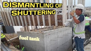 How to dismantle of shuttering in tank [upl. by Greenwald]