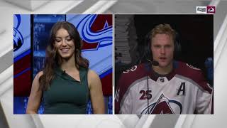 Mikko Rantanen first intermission interview w Lauren Jbara  May 7 2021 [upl. by Jordans236]