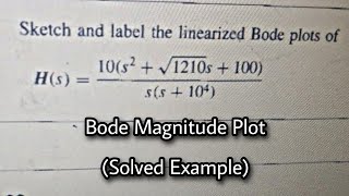 Bode Magnitude Plot Solved Example [upl. by Ymerej]