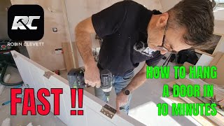 How to hang a door in 10 Minutes [upl. by Adialeda]