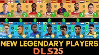 DLS 25 New Legendary Players  DLS 25 New Player Ratings DLS 24 New Update [upl. by Arreyt]