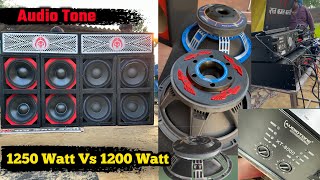 Audio tone 1250 watt Vs 1200 watt  Audio Tone XT 8000 Amplifier Testing  Dj Raj Kamal Basti [upl. by Teddman743]