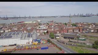 East Dovercourt and Bathside Harwich Drone Flight [upl. by Drofdarb139]