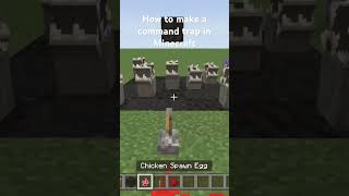 How to make a command trap in Minecraft bedrock [upl. by Flannery]