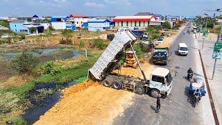 Operational with experts working on land reclamation from ASEAN Roads to expand farmland [upl. by Jenkel430]