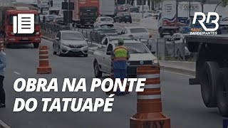 Obra na ponte do Tatuapé trava a zona leste de SP  Bora Brasil [upl. by Eciuqram]