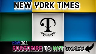 How to Subscribe New York Times NYTGames [upl. by Poree]