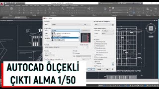 AUTOCAD ÖLÇEKLİ ÇIKTI ALMA PLOT KOMUTU İLE 150 ÖLÇEKLİ OZALİT ÇIKTISI ALMA [upl. by Rola]