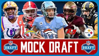 2024 NFL Mock Draft 20  Full 1st Round With Trades [upl. by Hummel]