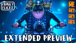 The Ultimate Despicable Me Preview All Films So Far  Family Flicks [upl. by Llehsal882]