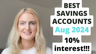 Best Savings Accounts 2024 August Update [upl. by Ardnued456]