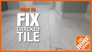 How to Fix Cracked Tile  The Home Depot [upl. by Hamford]