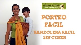 Bandolera fácil sin coser PorteoFacil [upl. by Gloriana890]