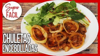 😋 Cómo Hacer CHULETAS de CERDO ENCEBOLLADAS ► Recetas de Chuletas 4 [upl. by Abdu]