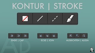 11 Quicktips  Affinity Designer  Kontur Panel  DEUTSCH [upl. by Aierbma]