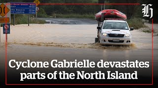 Watch Cyclone Gabrielle devastates the North Island  nzheraldconz [upl. by Mcquoid]