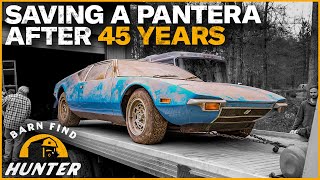 RESCUED DeTomaso Pantera Entombed 45 Years Gets A Second Chance At Life  Barn Find Hunter [upl. by Nivlam]