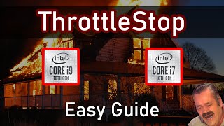 ThrottleStop Undervolting Guide  Reduce CPU Temps Increase Performance Intel Laptop CPUs  Tips [upl. by Chatwin]