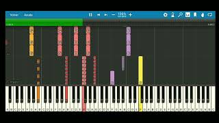 Gloryhammer  Hootsforce TEMPO 185  TONO Cm  PIANO TUTORIAL [upl. by Irrahs]