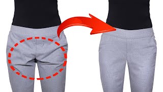 A sewing trick how to fix creases on the trousers simply [upl. by Sucramd]