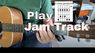 Play G Minor Pentatonic Jam Track And Feel Great [upl. by Kcirdderf]