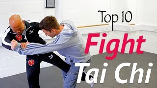 Top 10 Tai Chi fight moves in real combat  awesome tai chi chuan [upl. by Rellia]