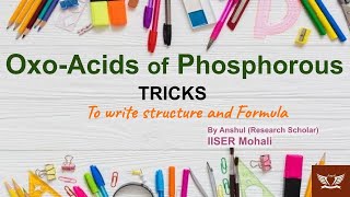 Trick to draw the structure of Oxoacids of Phosphorous for exams like CSIR NETGATEJEENEET [upl. by Anibor29]