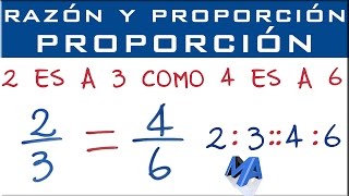 Qué es una proporción EJEMPLOS [upl. by Sylera]