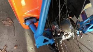 WAW Velomobile 2016 Rear Suspension [upl. by Noryd]