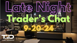 AMC GME amp more Late Night Traders Chat  Sept 20 2024 [upl. by Enimzzaj]