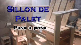 Como hacer un Sillon de Palet  Paso a paso [upl. by Ainegul]