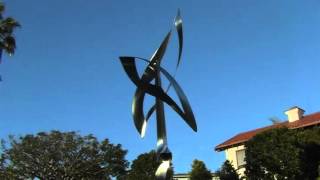 Eric Peltzer  kinetic wind sculpture  Someone Sent Me Two Feathers  2006mp4 [upl. by Verine881]