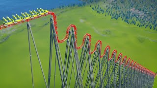 Waves Down Roller Coaster – Planet Coaster [upl. by Opportina776]