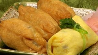 How to Make Inari Sushi Inarizushi Recipe Tofu Pouch Filled with Sushi Rice  Cooking with Dog [upl. by Anailuj]