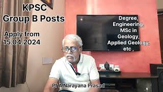 KPSC  Group B Posts  apply from 15042024 kannada explanation [upl. by Eahsed]