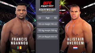 Francis Ngannou vs Alistair Overeem Full Fight  UFC Fight Of The Night [upl. by Nairadal]