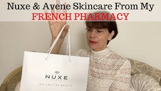 MY NEW NUXE amp AVENE SKINCARE MAKEUP FROM MY FRENCH PHARMACY [upl. by Xerxes]