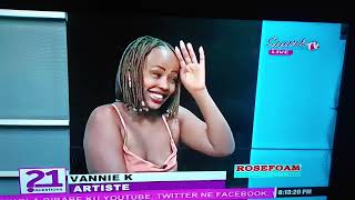 VANNIE K on 21 questions ku Spark TV enjoy share and subscribe [upl. by Fini]