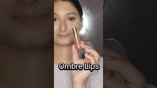 Ombre Lips😍shortsfeed ombre ombrelip makeuptutorial lipstichack lipstickshack lipstick [upl. by Alled]