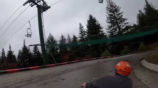 Massive luge crash at Skyline Rotorua  BFMTB Shorts [upl. by Chelton]